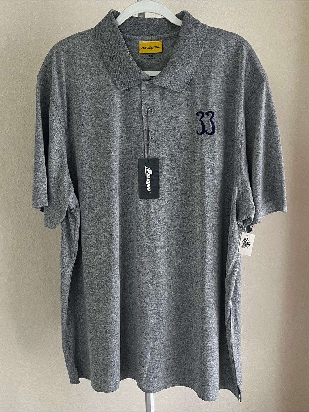 Disneyland Club 33 Polo Shirt Gray 2XL NWT - Picture 2 of 16